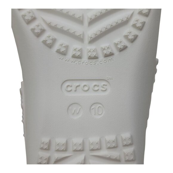 Crocs Kaddee II Jewels Womens 10 Sandal White Slip-On Comfortable Lightweight - Picture 5 of 9